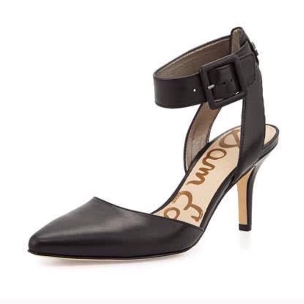 Sam Edelman Okala Ankle Strap Pointy Toe Pumps